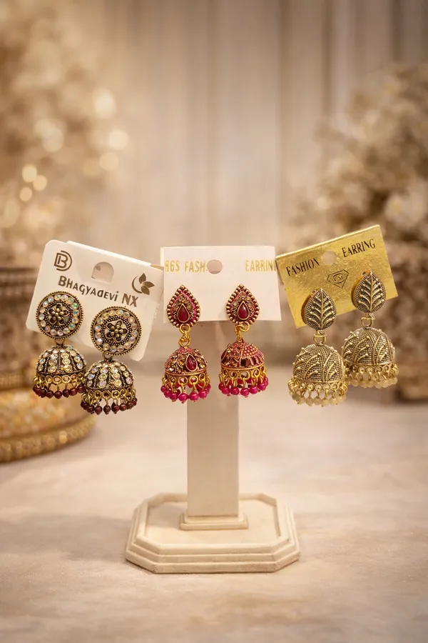Gold_Antique_Alloy_Jhumka_Earrings_For_Women