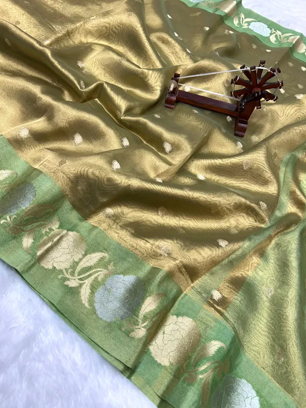 Zari_Tissue_Saree_-_Green
