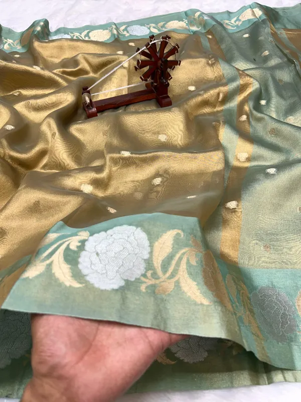 Zari_Tissue_Saree_-_Sage_Green