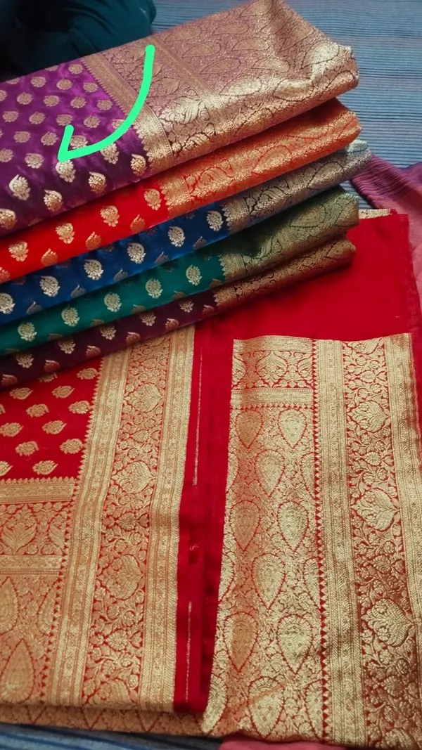 Banarsi_silk_buta_Peacock_saree