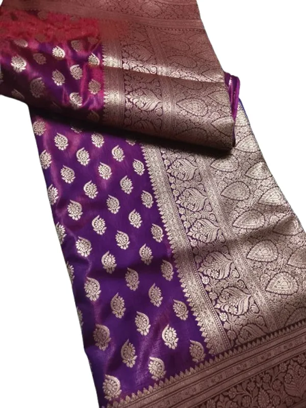 Banarsi_Silk_Buta_Purple_Saree