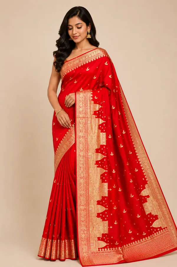GANGAGHAT_BANARSI__RED_SAREE