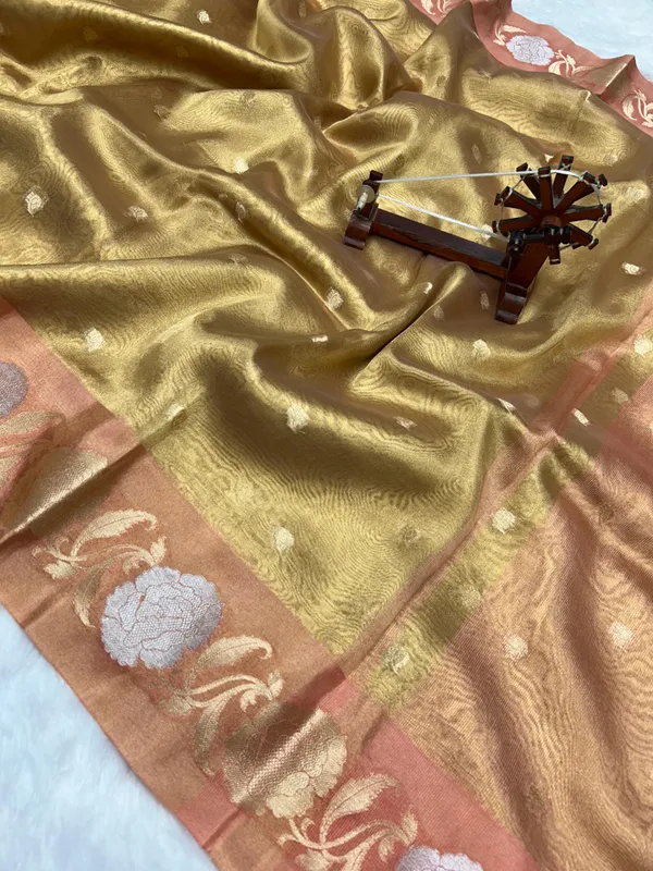 Zari_Tissue_Saree_-_Peach