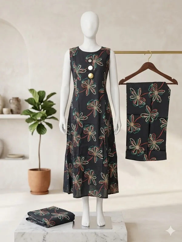 Black_Floral_Print_Silk_Sleeveless_Co-Ord_Set_For_Women