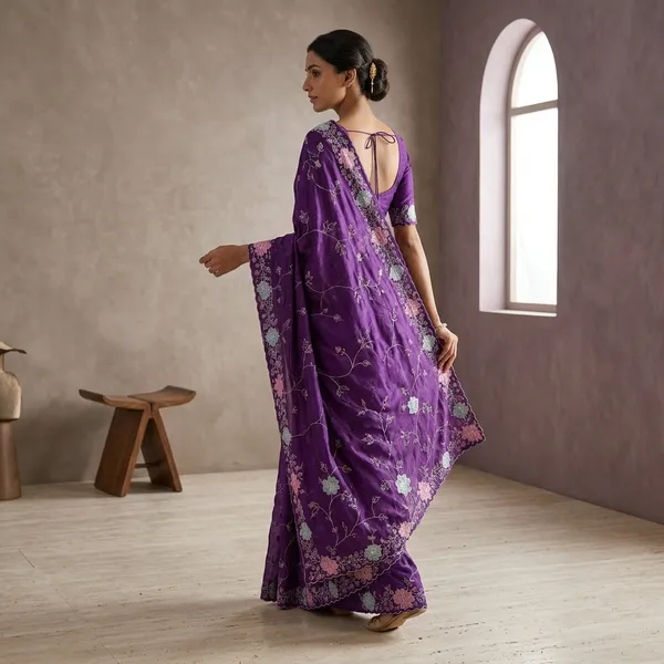 Purple_Burbury_Crush_Floral_Embroidered_Saree_For_Women