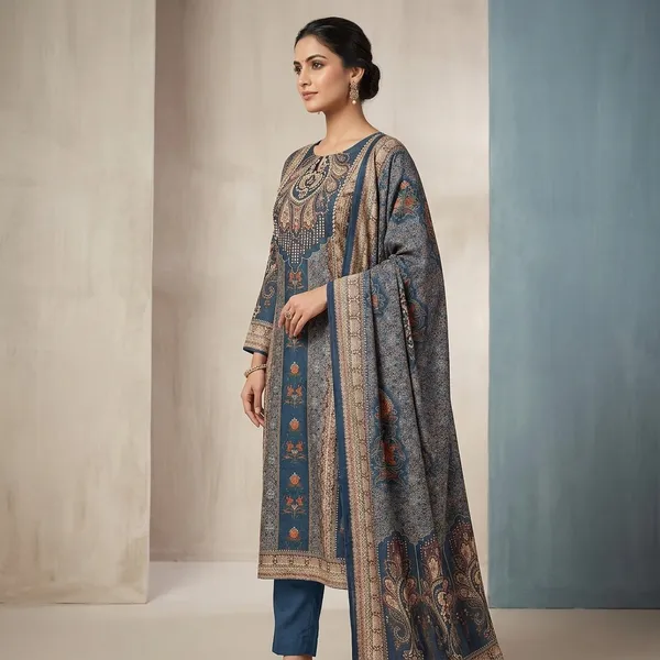 Blue_Silk_Paisley_Embroidered_Unstitched_Suit_Set_For_Women