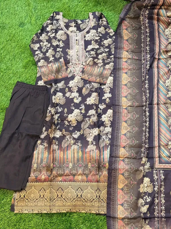 Black_Floral_Embroidered_Straight_Kurta_Set_With_Dupatta_For_Women