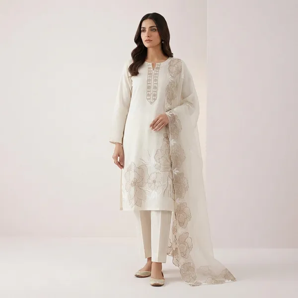 White_Floral_Embroidered_Unstitched_Suit_Set_For_Women