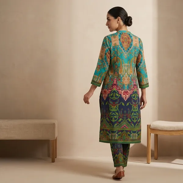 Multicolor_Printed_Tunic_And_Palazzo_Kurta_Set_For_Women