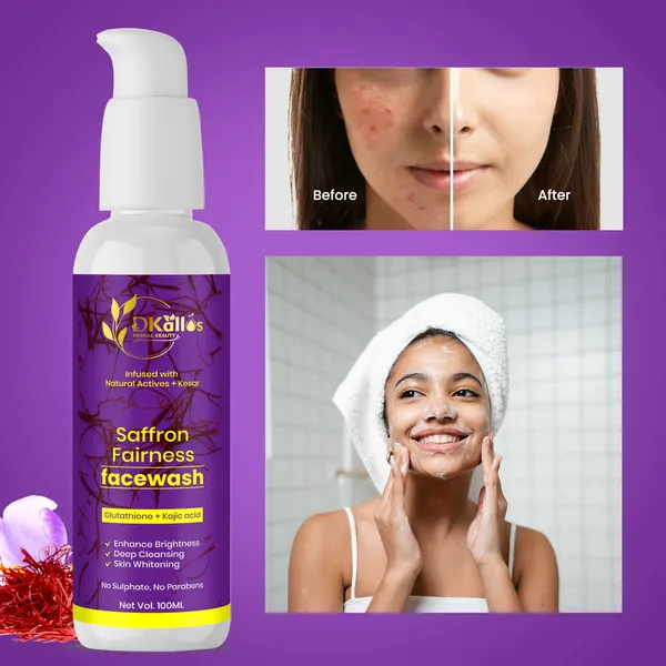 Saffron_Kojic_Acid_Glutathione_Brightening_Face_Wash