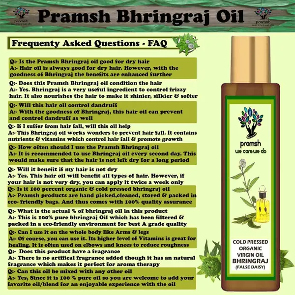 Pramsh_Cold_Pressed_Organic_Virgin_Bhringraj_Hair_Oil_200Ml