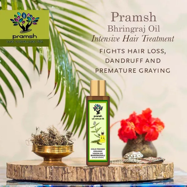 Pramsh_Cold_Pressed_Organic_Virgin_Bhringraj_Hair_Oil_200Ml