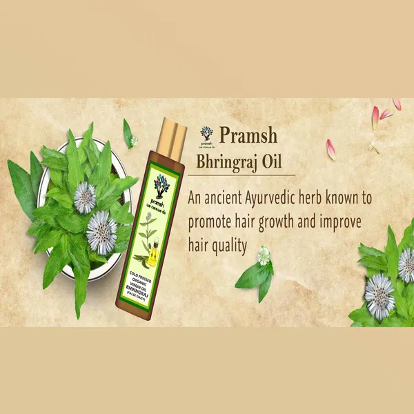 Pramsh_Cold_Pressed_Organic_Virgin_Bhringraj_Hair_Oil_200Ml