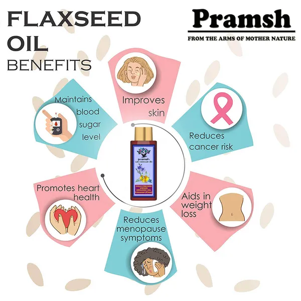 Pramsh_Cold_Pressed_Virgin_Organic_Flax_Seed_Oil_200Ml