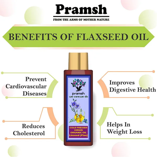 Pramsh_Cold_Pressed_Virgin_Organic_Flax_Seed_Oil_200Ml