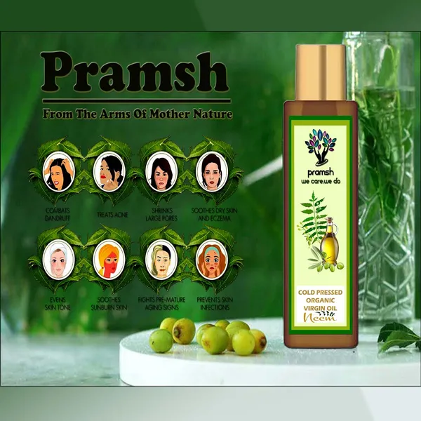 Pramsh_Cold_Pressed_Organic_Virgin_Neem_Oil_Ayurvedic_100Ml