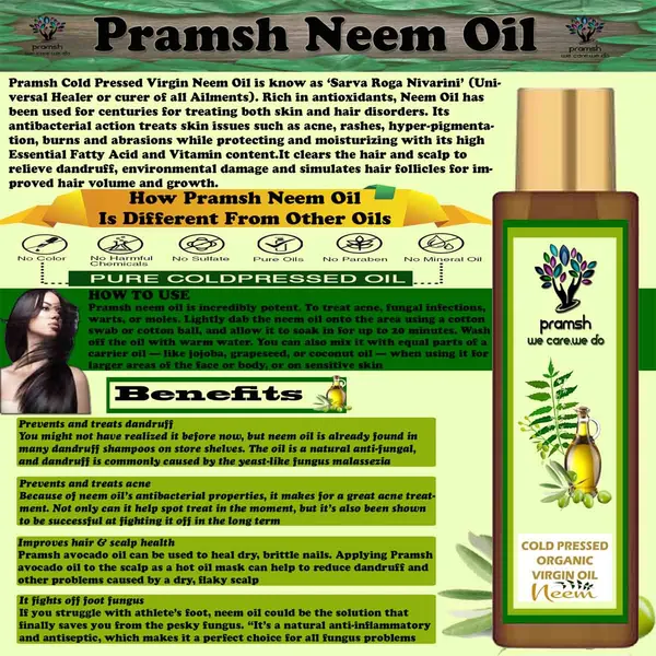 Pramsh_Cold_Pressed_Organic_Virgin_Neem_Oil_Ayurvedic_100Ml