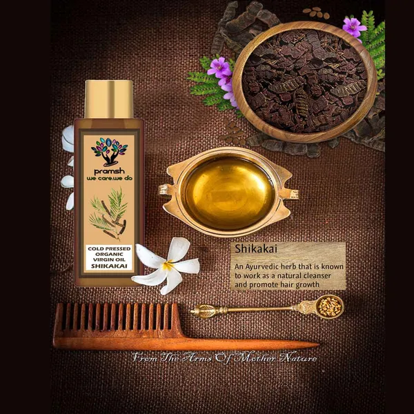 Pramsh_Cold_Pressed_Organic_Virgin_Shikakai_Hair_Oil_50Ml