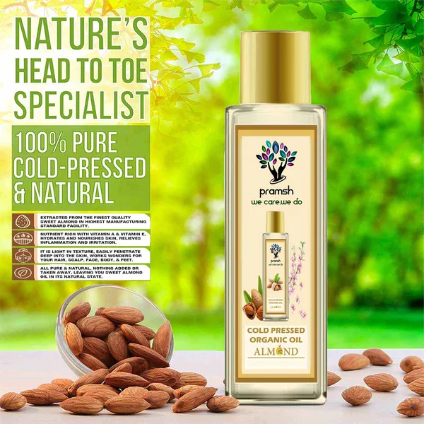 Pramsh_Cold_Pressed_Organic_Almond_Oil_Hair_Skin_Care_50Ml