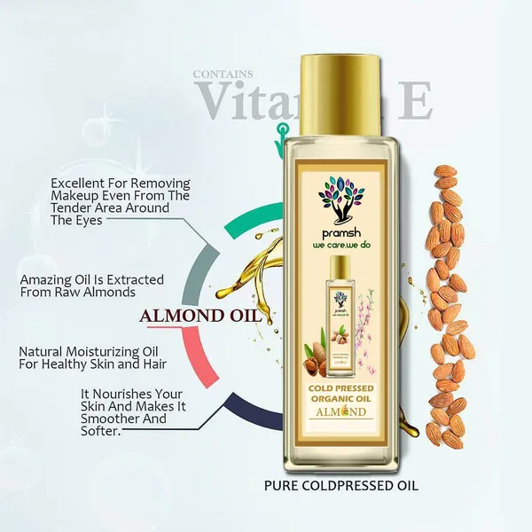 Pramsh_Cold_Pressed_Organic_Almond_Oil_Hair_Skin_Care_50Ml