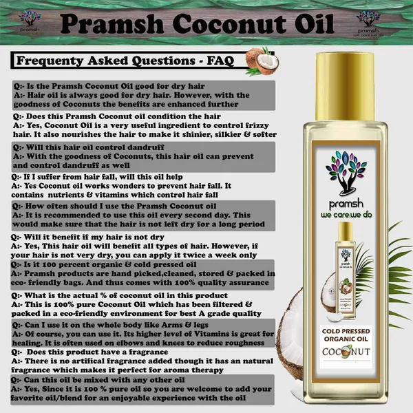 Pramsh_Cold_Pressed_Organic_Coconut_Oil_Hair_Skin_Care_200Ml