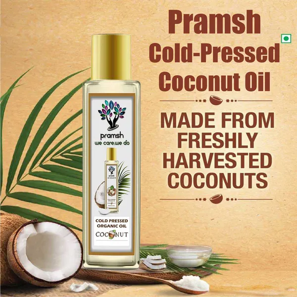 Pramsh_Cold_Pressed_Organic_Coconut_Oil_Hair_Skin_Care_200Ml