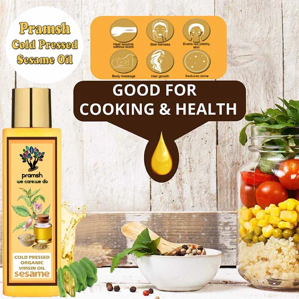 Pramsh_Cold_Pressed_Organic_Virgin_Sesame_Oil_50Ml