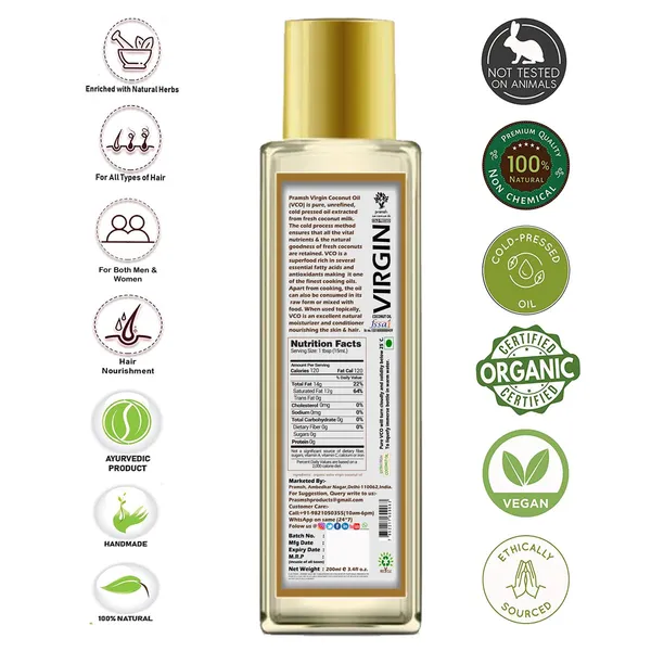 Pramsh_Cold_Pressed_Organic_Virgin_Coconut_Oil_200Ml