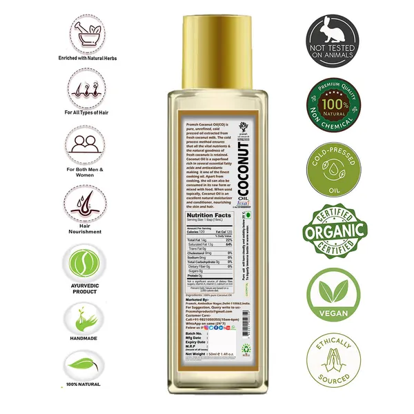 Pramsh_Cold_Pressed_Organic_Coconut_Oil_Hair_&_Skin_Care_50Ml