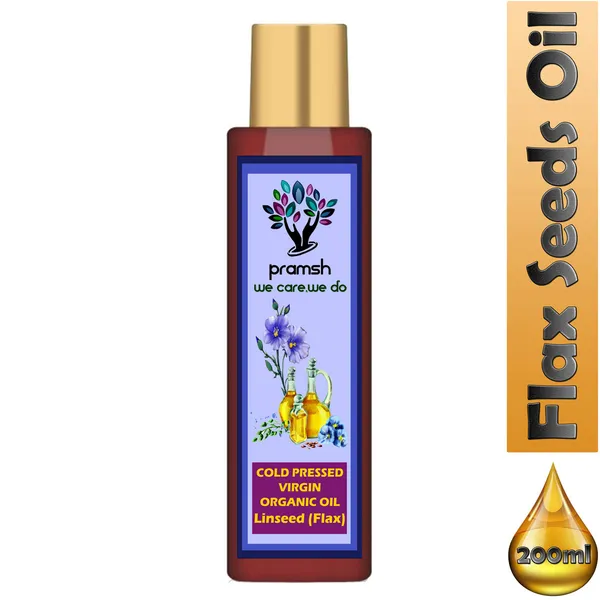 Pramsh_Cold_Pressed_Virgin_Organic_Flax_Seed_Oil_200Ml