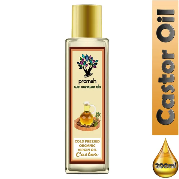 Pramsh_Cold_Pressed_Organic_Virgin_Castor_Oil_Hair_Growth_200Ml