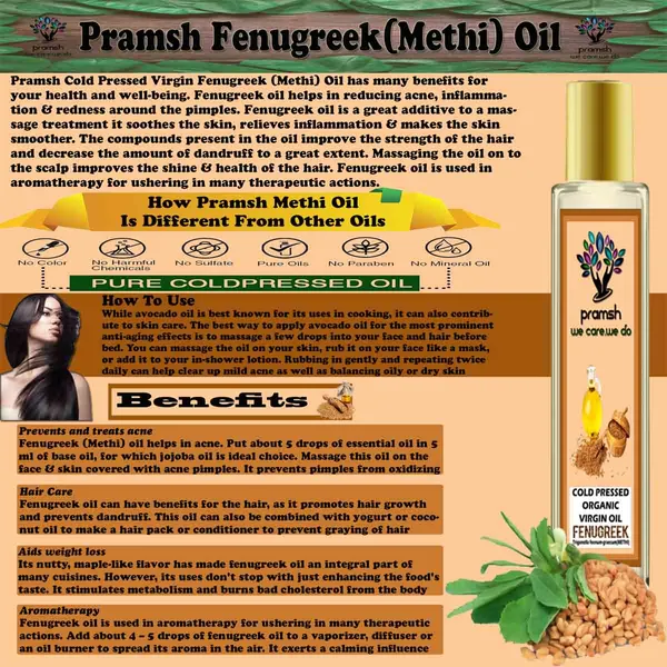 Pramsh_Cold_Pressed_Organic_Virgin_Fenugreek_Methi_Oil_50Ml