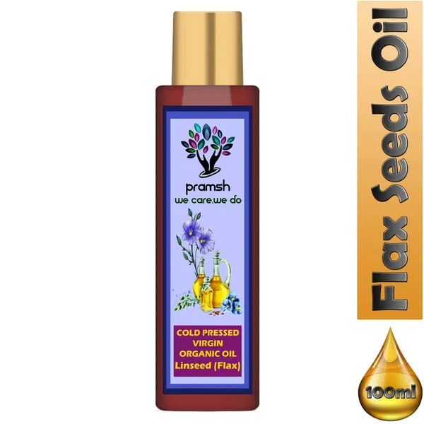 Pramsh_Cold_Pressed_Organic_Virgin_Flax_Seed_Oil_100Ml