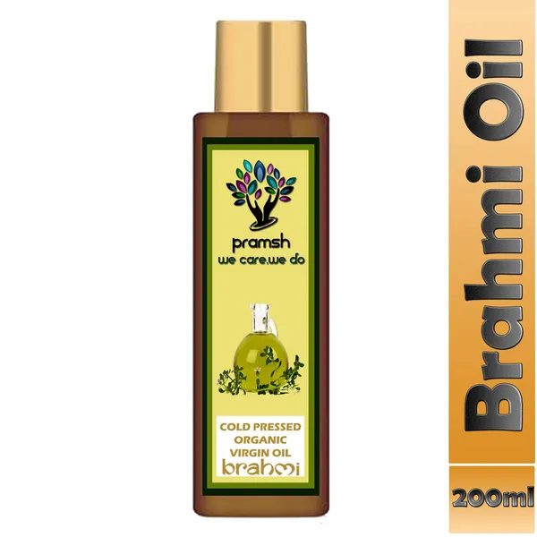 Pramsh_Cold_Pressed_Organic_Virgin_Brahmi_Oil_200Ml