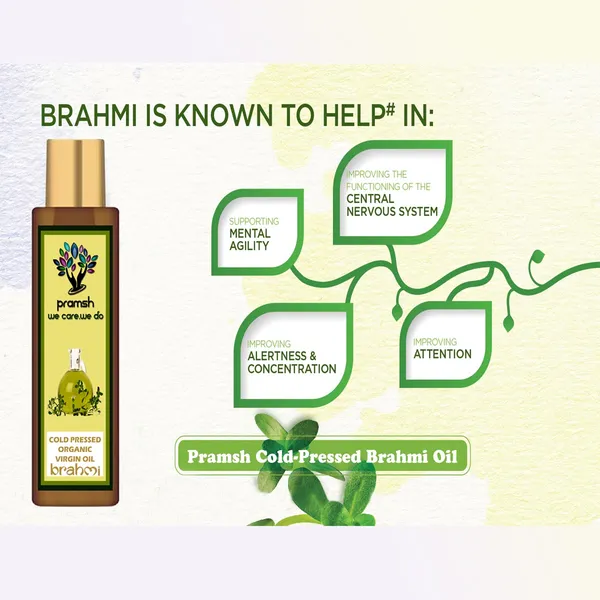 Pramsh_Cold_Pressed_Organic_Virgin_Brahmi_Oil_200Ml