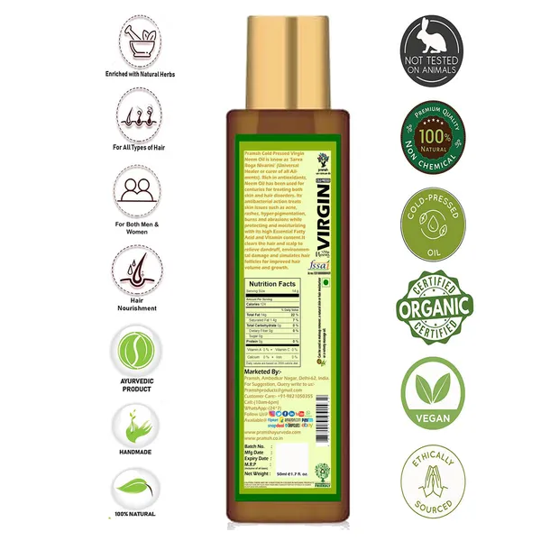 Pramsh_Cold_Pressed_Organic_Virgin_Neem_Oil_50Ml
