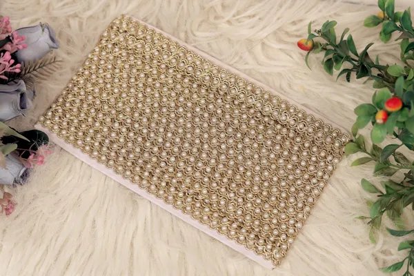 Royal_Pearl_Mesh_Lace_with_Golden_Weave_Detailing