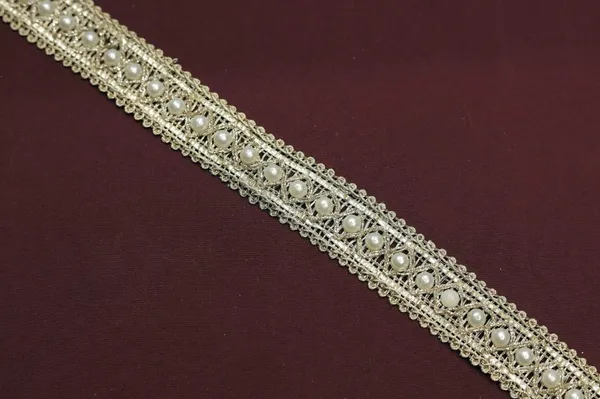 Beige_Pearl_And_Lace_Embellished_Decorative_Trim_Ribbon