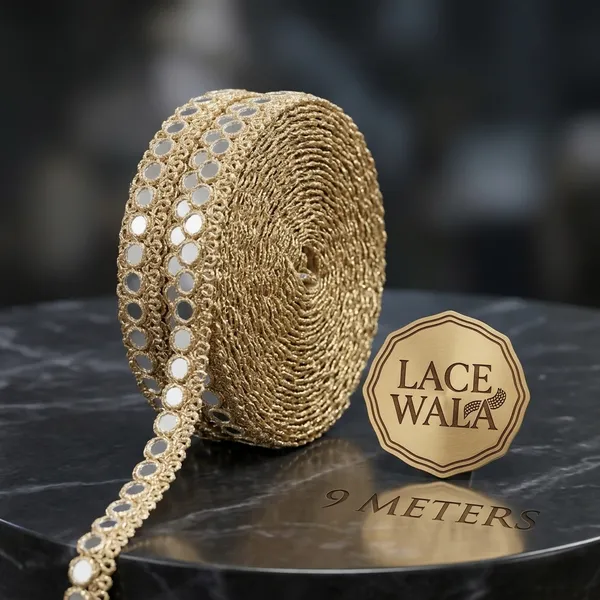 Golden_Crystal_Embellished_Decorative_Lace_Trim_9_Meters