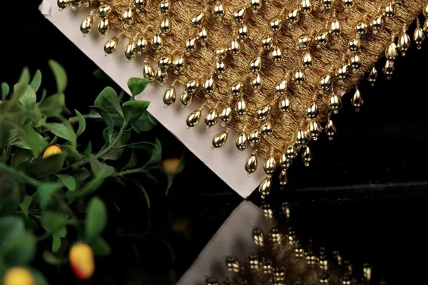 Silver_Diamond_Net_Pattern_Pearl_Drop_Headband