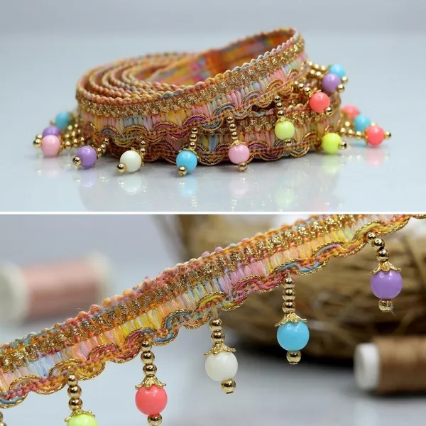Multicolor_Beaded_Fringe_Lace_Trim_with_Gold_Metallic_Thread