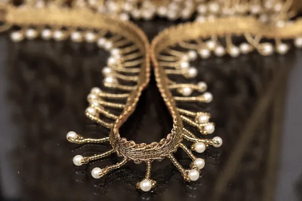 Gold_Beaded_Trim_With_Pearl_Danglers_For_Home_Decor
