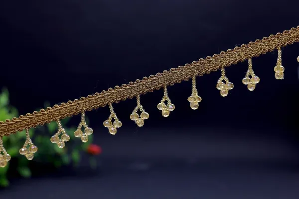Golden_Beaded_Decorative_Trim_With_FourPetal_Floral_Dangles