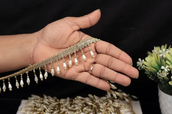 Gold_Tone_Pearl_Drop_Trim_for_Ethnic_Wear