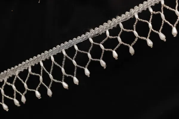 Silver_Diamond_Net_Pattern_Pearl_Drop_Headband