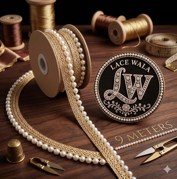 Lace_Wala_Golden_Pearl_Trim_Decorative_Lace__9_Meters