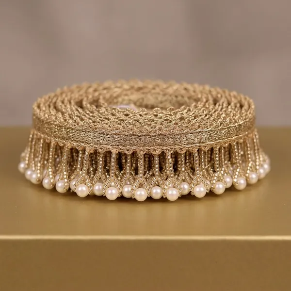 Gold_Beaded_Trim_With_Pearl_Danglers_For_Home_Decor