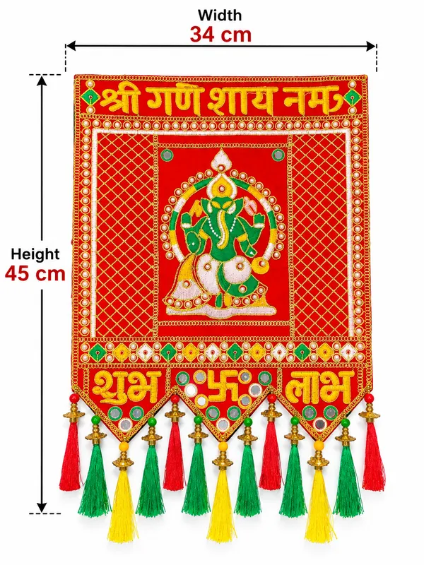 Shree_Ganesh_Shubh_Labh_Decorative_Wall_Hanging_Toran_{_ONE_PCS_}