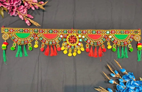 Traditional_Red_Green_Decorative_Door_Toran_with_Swastik_Design_&_Colorful_Tassels_{_37_INCH_}