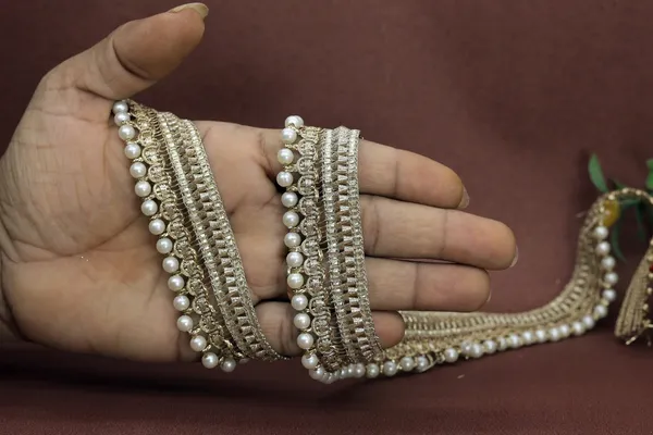 Golden_Pearl_Embellished_Decorative_Lace_Trim